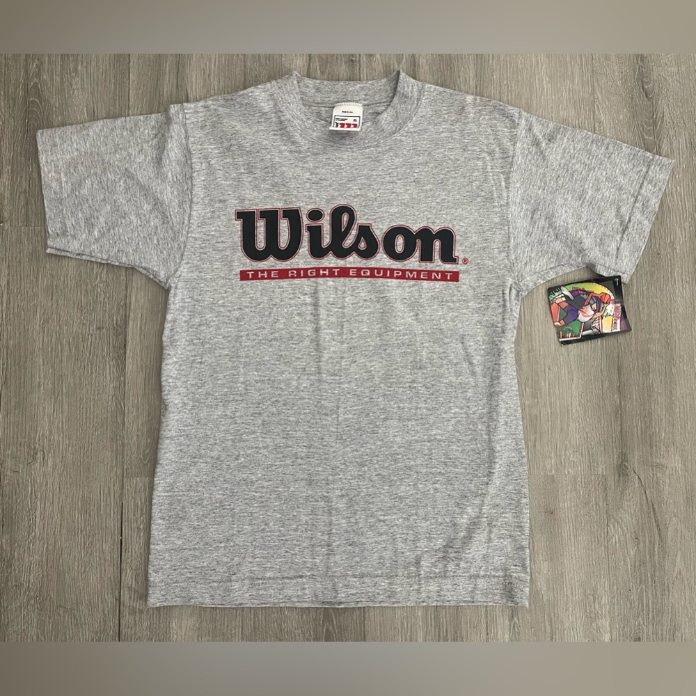 NWT Vintage Wilson Equipment T-shirt Grey Made In USA
